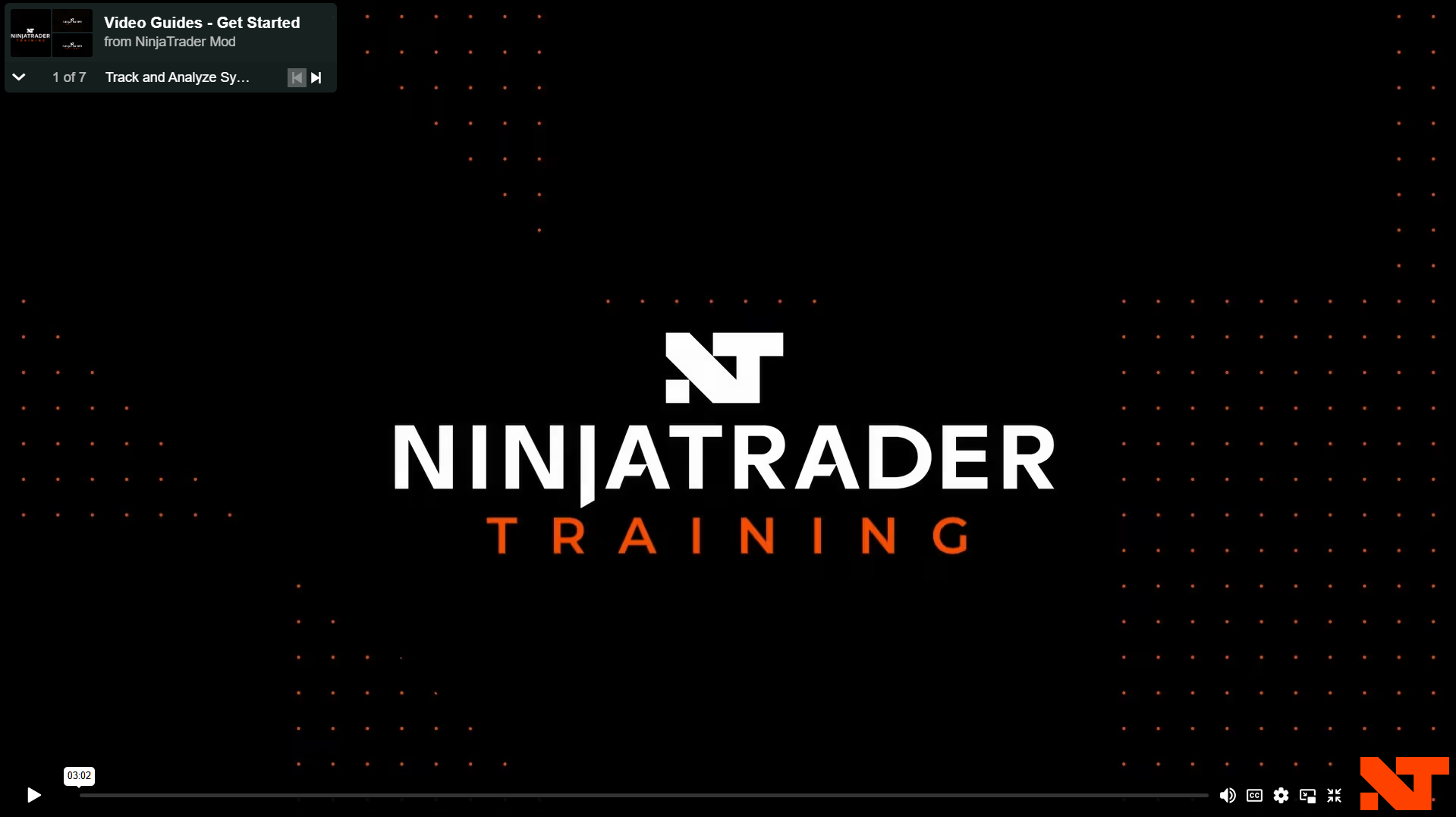NinjaTrader course